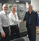 Left to right: Walter Chapman (trainer), Andy Verwer (PI auditor) and Henry Heymans (Siemens training manager).